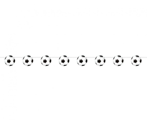 Girlanda futbalové lopty - 200 cm