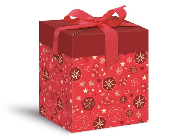 Obrázek z Dárková krabička Red Christmas - rychloskládací 12 x 15 cm 