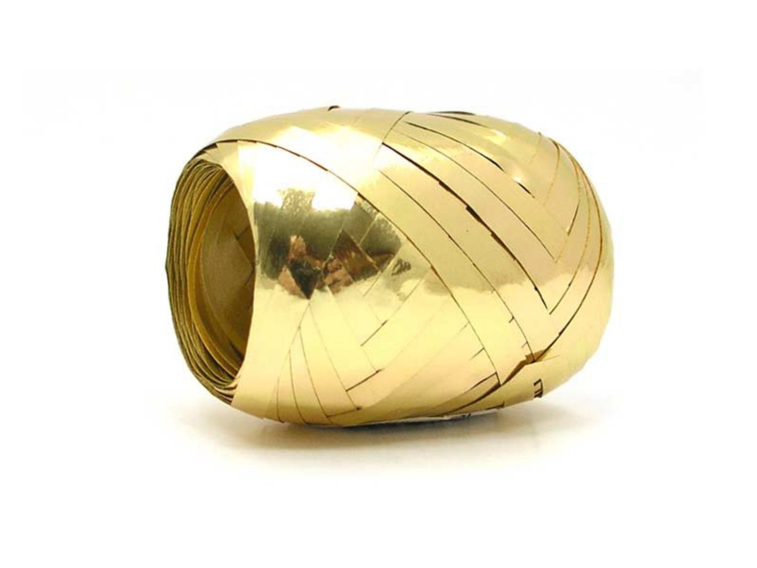 Stuha vázací 20 m zlatá metalická