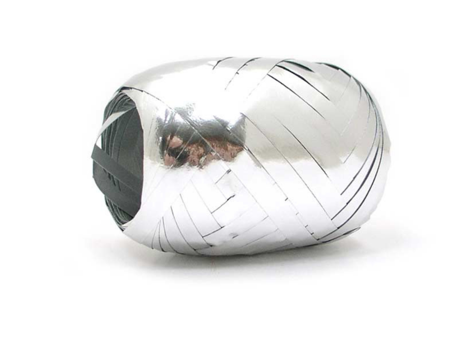 Stuha vázací 20m stříbrná metalická