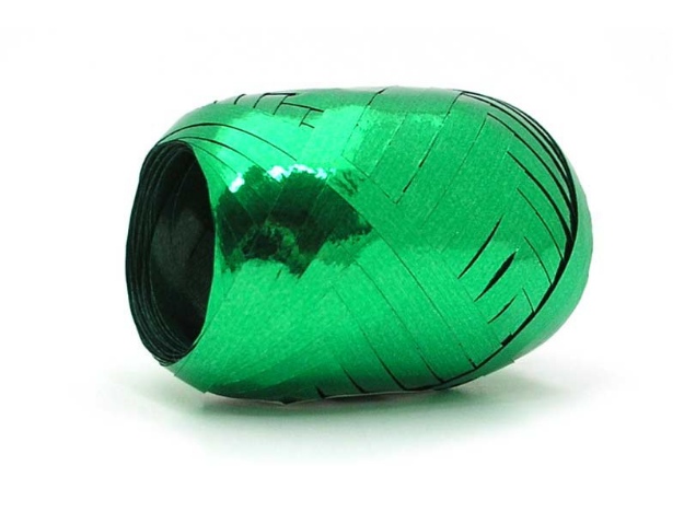 Obrázek z Stuha vázací 20m zelená metalická 