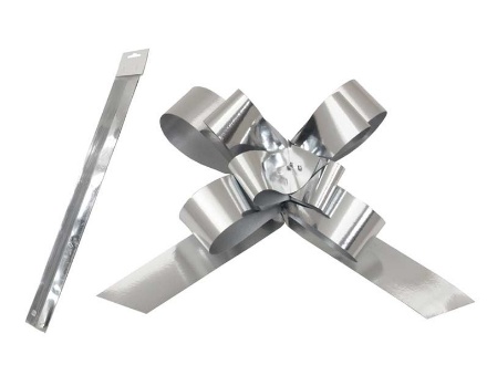 Picture of Stahovací stuha  stříbrná metalická - 2 cm x 50 cm