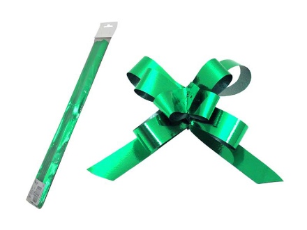 Obrázek Stahovací stuha  zelená metalická - 2 cm x 50 cm