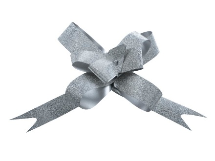 Picture of Stahovací stuha stříbrná glitr 1,9 cm x 50 cm