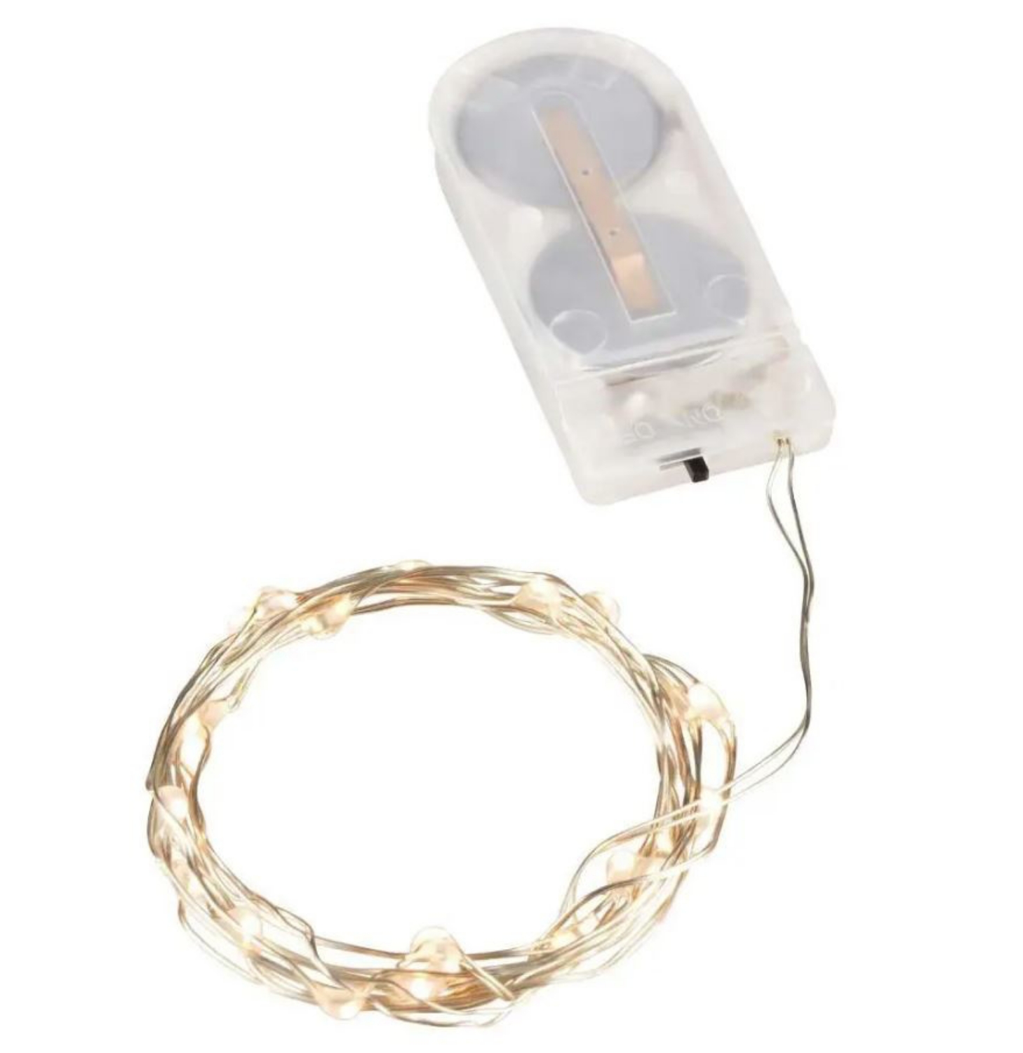 Svítící řetěz na baterie 20 LED – teplá bílá