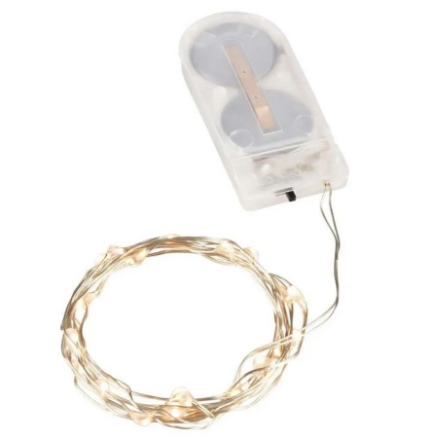 Picture of Svítící řetěz na baterie 20 LED Teplá bílá