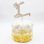 Obrázek z Zápich na dort - Slavím 1. narozeniny - Dřevěný 