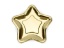 Obrázok z Papierové taniere v tvare hviezdy - metalické zlaté 23 cm