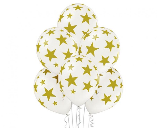 Latexové balonky hvězdy 30 cm - 6 ks