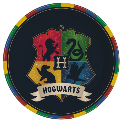 Levně EKO Papírové talíře Harry Potter - Bradavice - 23 cm - 8 ks