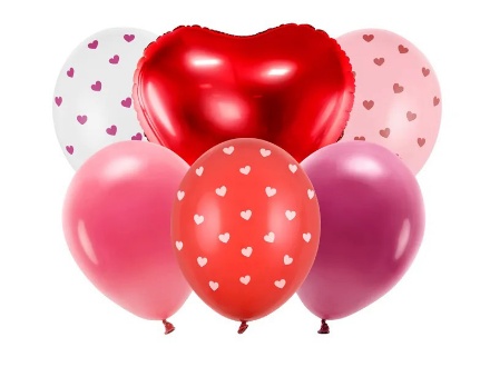 Obrázok z Latexové balóniky - môj Valentín 30 cm - 6 ks