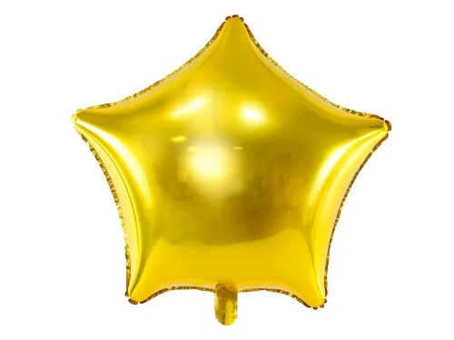 Fóliový balónik hviezda zlatý 70 cm