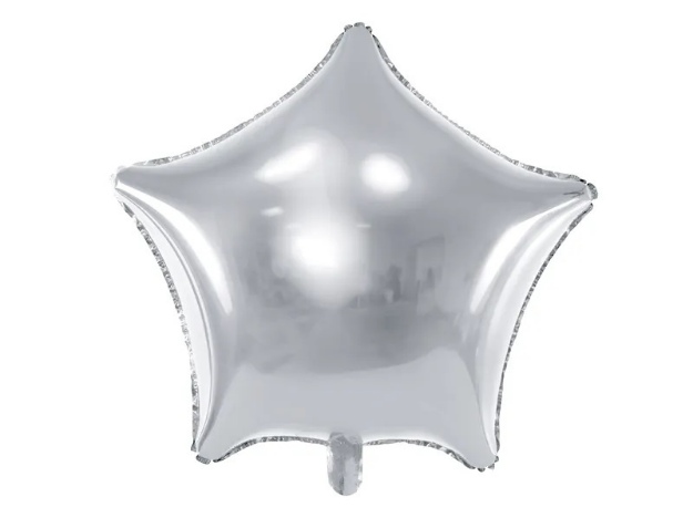 Obrázok z Fóliový balónik hviezda strieborná 70 cm 