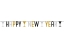 Obrázek Party nápis Happy New Year - Golden Wishes 180 x 15 cm