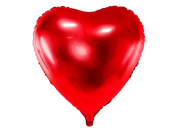Obrázek z Foliový balonek srdce červené 72 cm 