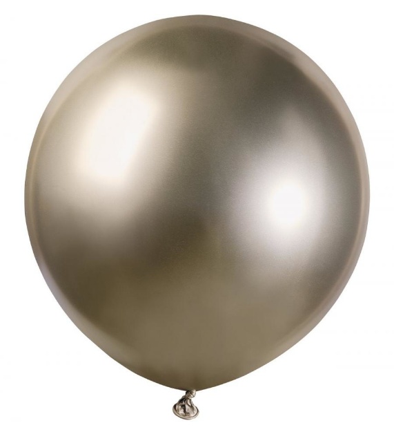 Obrázek Latexový balonek Gemar Chrom champagne 48 cm