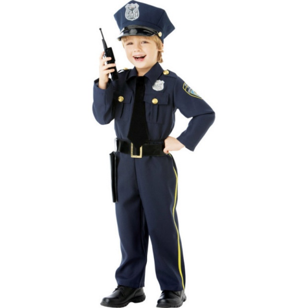 Obrázok z Detský kostým policajt - 4 až 6 rokov - 110-116cm