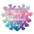 Obrázok z Fóliový balónik srdca tvarovanej ombre - Happy Valentine's Day 68 x 58 cm