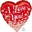 Obrázek Foliový balonek srdce červené - I love you - 43 cm