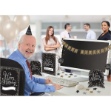 Obrázek Dekorační sada Happy Birthday Luxus Gold - 28 ks