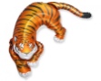 Obrázok z Fóliový balónik tiger 60 cm