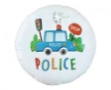 Picture of Foliový balonek kulatý - Policejní auto - 45 cm