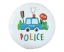 Obrázok z Fóliový balónik okrúhly - Policajné auto - 45 cm