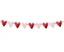Obrázok z Papierová girlanda srdiečka metalická - 200 cm