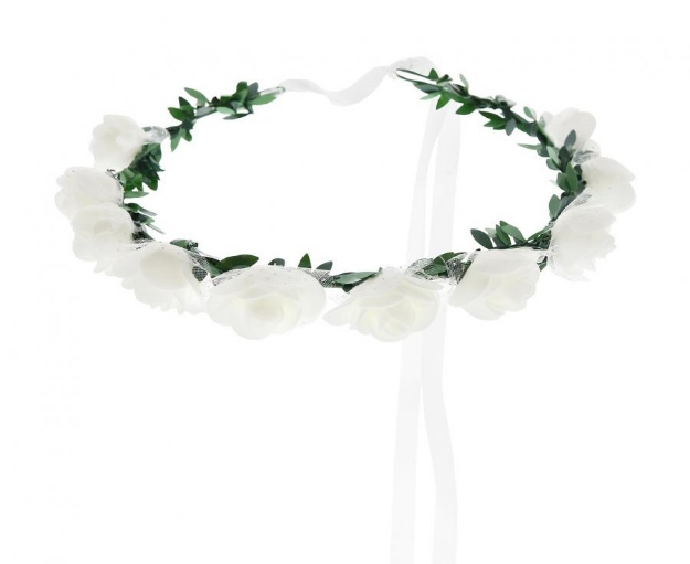 Obrázok z Čelenka s bielymi ružami