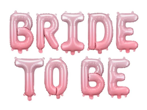 Obrázok z Fóliový nápis Bride To Be ružový 350 x 45 cm