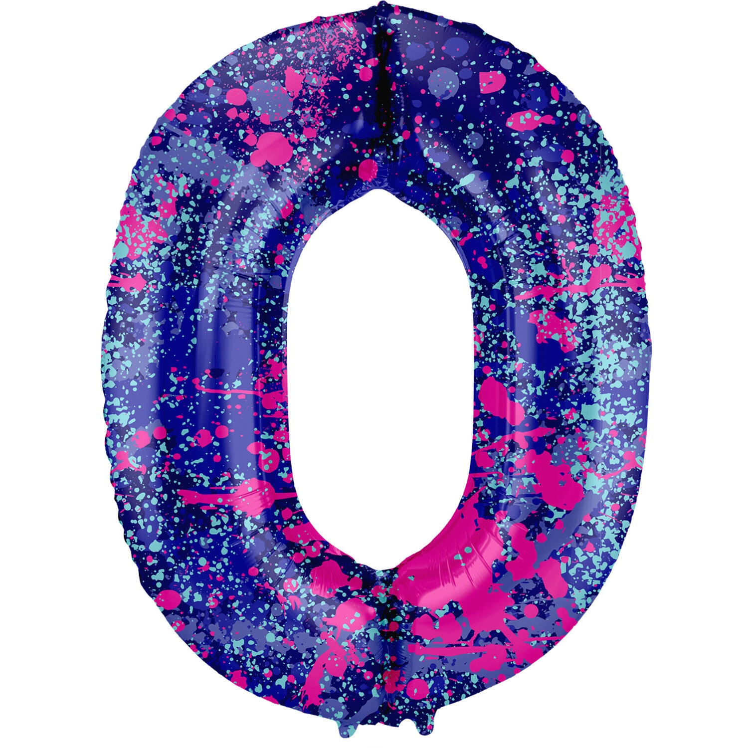 Foliová číslice - Paint Splash 0 - 86 cm