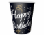Obrázok z EKO Papierové tégliky Happy Birthday Luxus party 250 ml