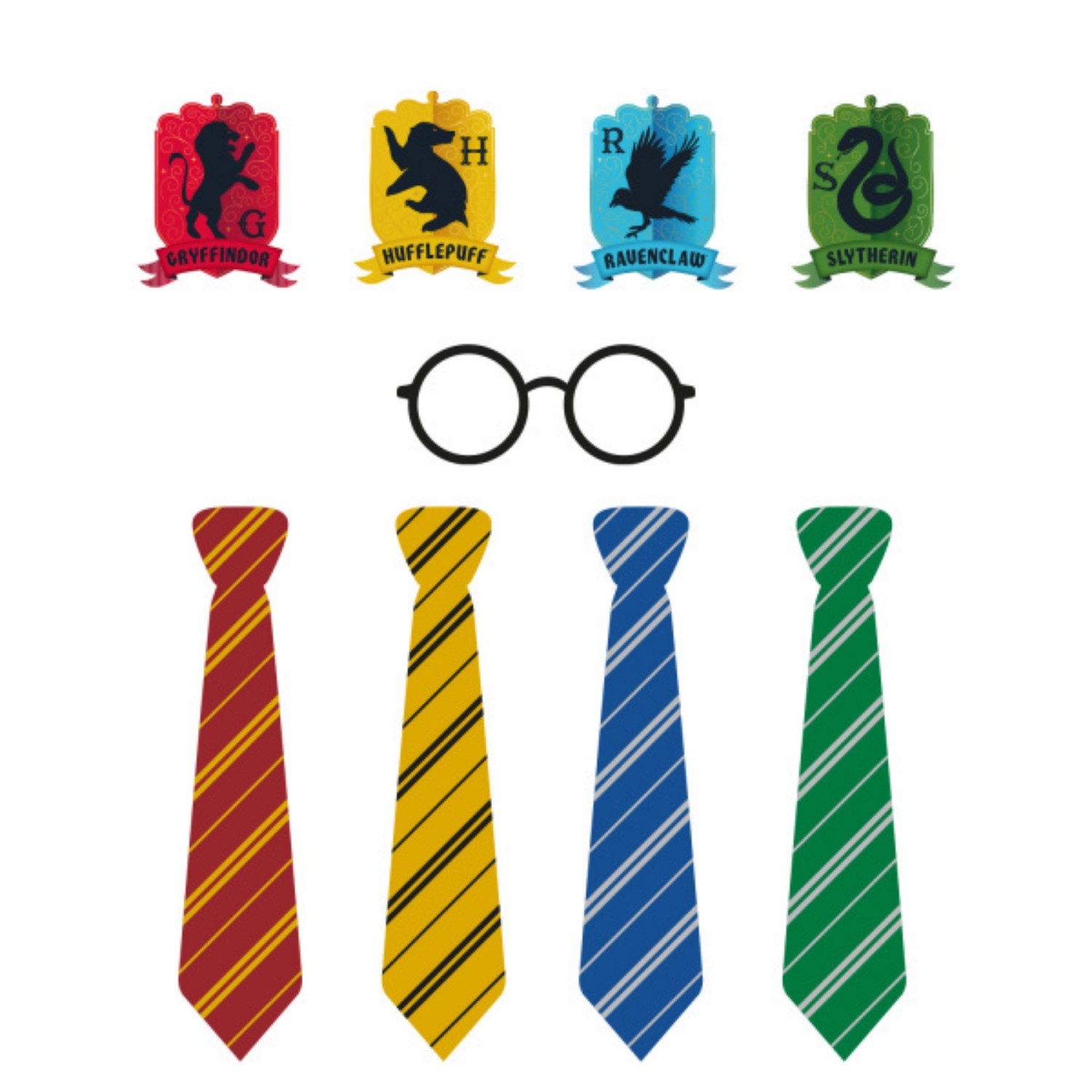 Levně Rekvizity do fotokoutku Harry Potter - 24 ks