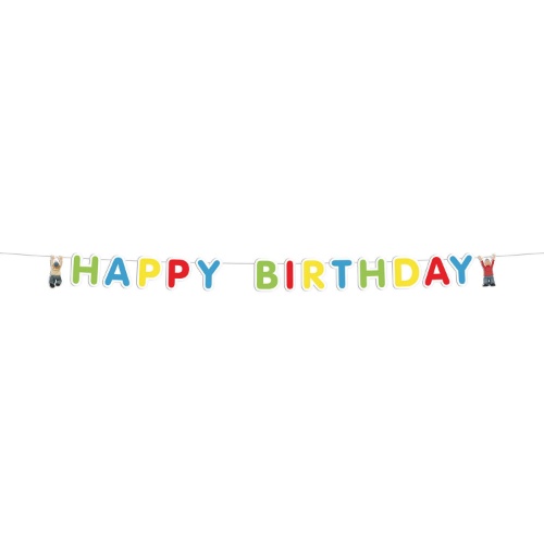 Levně Narozeninový nápis Pat a Mat - Happy Birthday - 150 cm