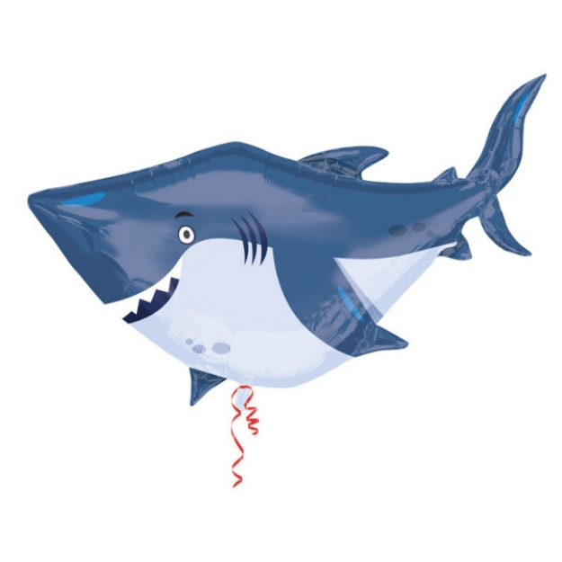 Obrázek z Foliový balonek - Žralok oceánský - 101 x 81 cm 