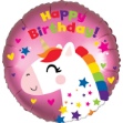 Obrázek Foliový balonek - Jednorožec Happy Birtday - 45 cm