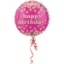 Obrázok z Fóliový balónik - Happy Birthday lesklé bodky - 43 cm