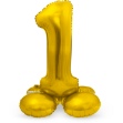 Obrázok z Stojaca fóliová číslica - zlatá 1 - 72 cm