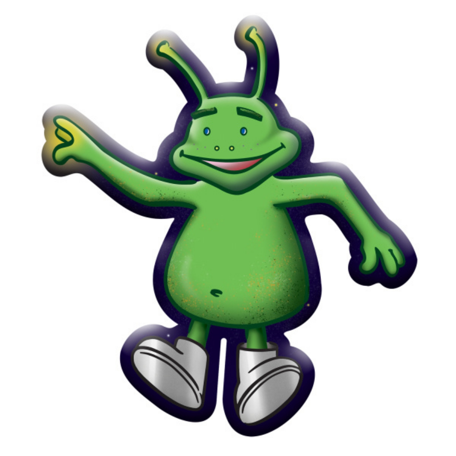 Foliový balonek mimozemšťan - 67 x 75 cm