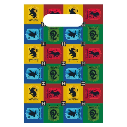 Obrázek Party tašky Harry Potter - Bradavické koleje 8 ks