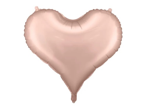 Levně Foliový balonek srdce rose gold 75 x 64,5 cm