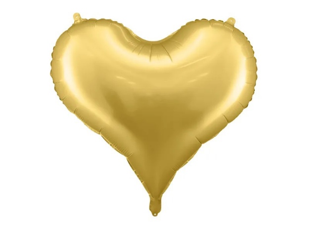 Obrázok z Fóliový balónik srdca zlaté 75 x 64,5 cm