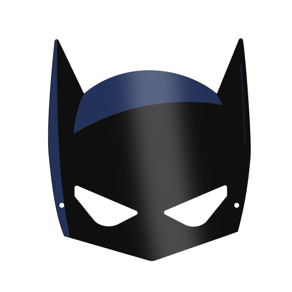 Party papírové masky Batman 6 ks