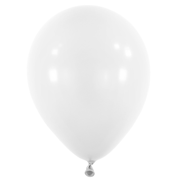 Obrázek z Balonek Standard Frosty White 40 cm, D01 - bílý, 50 ks 