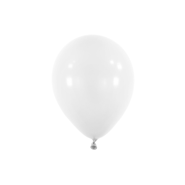 Obrázok z Balónik Standard Frosty White 13 cm, D01 - biely, 100 ks
