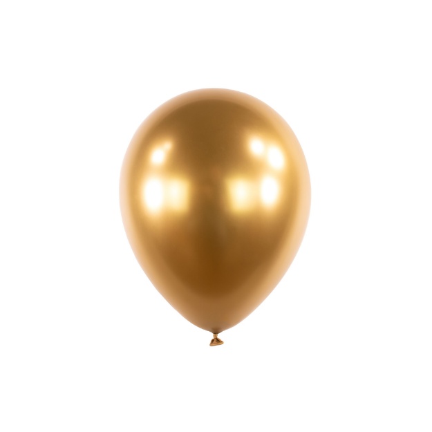 Obrázok z Chrómový balónik Zlatý 13 cm - 100 ks - CH07