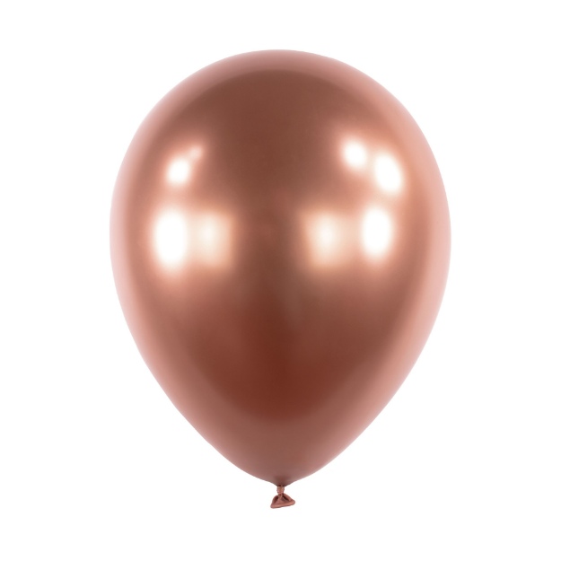 Obrázek z Chromový balonek rose gold 30 cm - 50 ks - CH01 