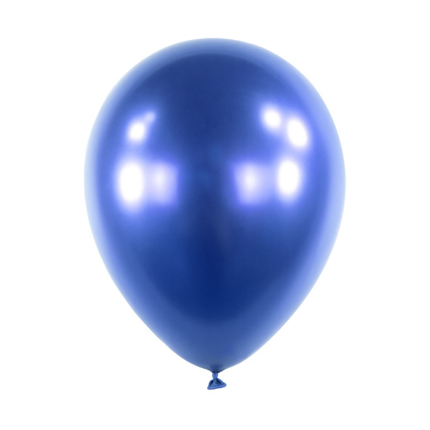 Obrázek z Chromový balonek modrý 30 cm - 50 ks - CH02 