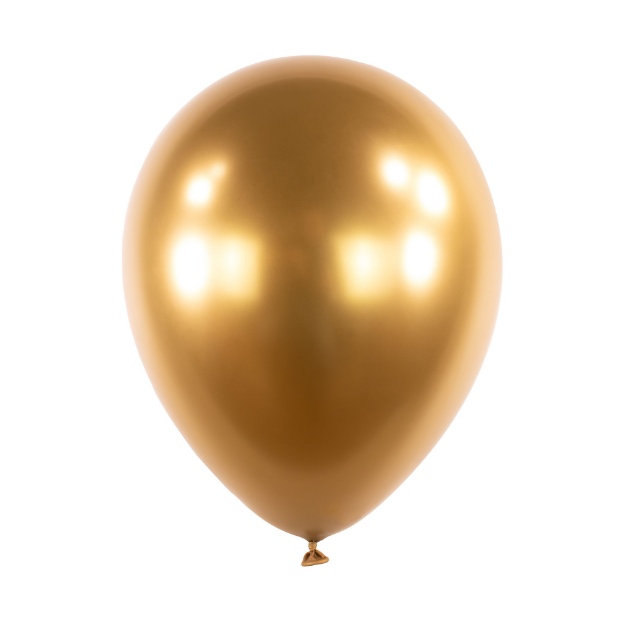 Obrázok z Chrómový balónik Zlatý 30 cm - 50 ks - CH07