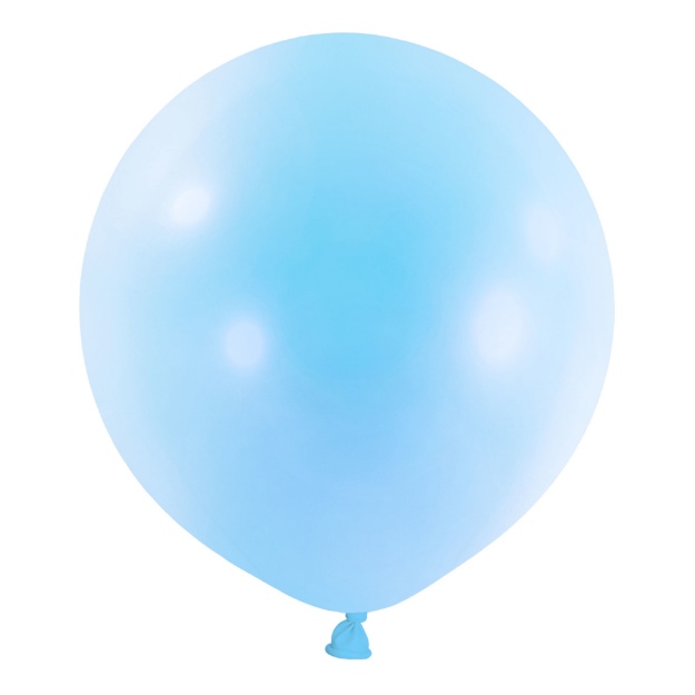 Obrázek z Balonek standard Pastel Blue 60 cm, D09 - světle modrý, 4 ks 